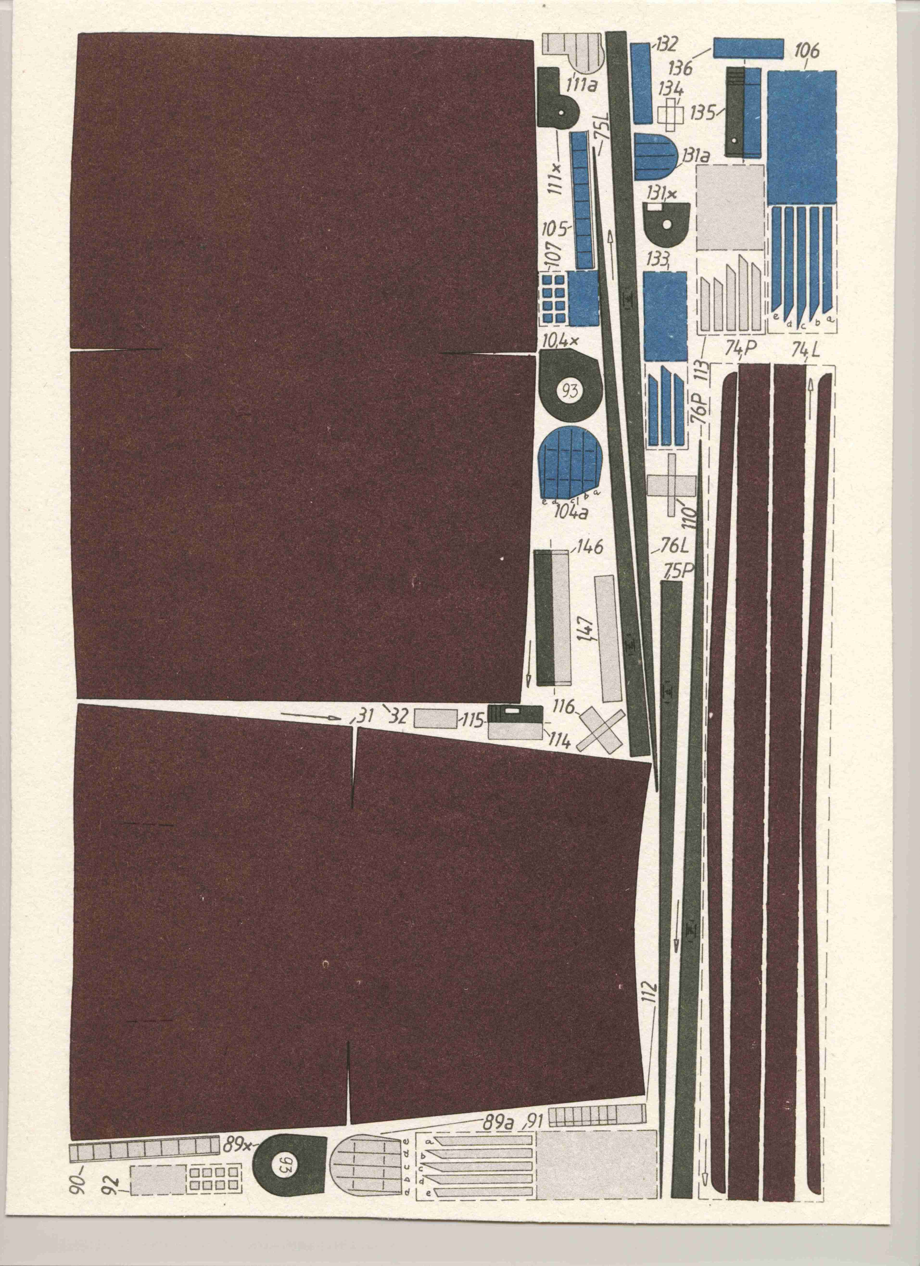 美国航母Essex艾塞克斯船模平面图纸